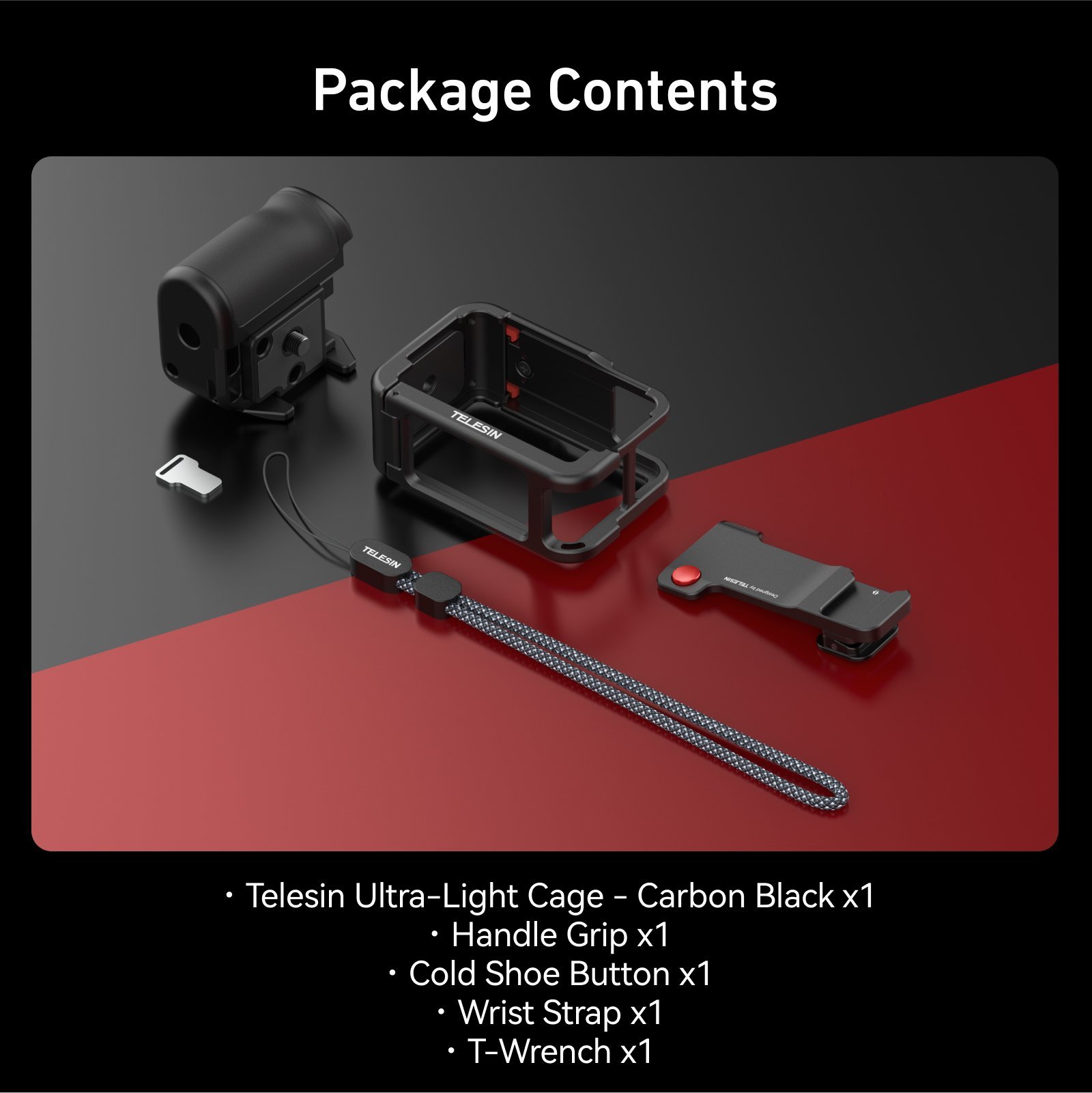TELESIN Osmo Action 5 StreetGrip Kit