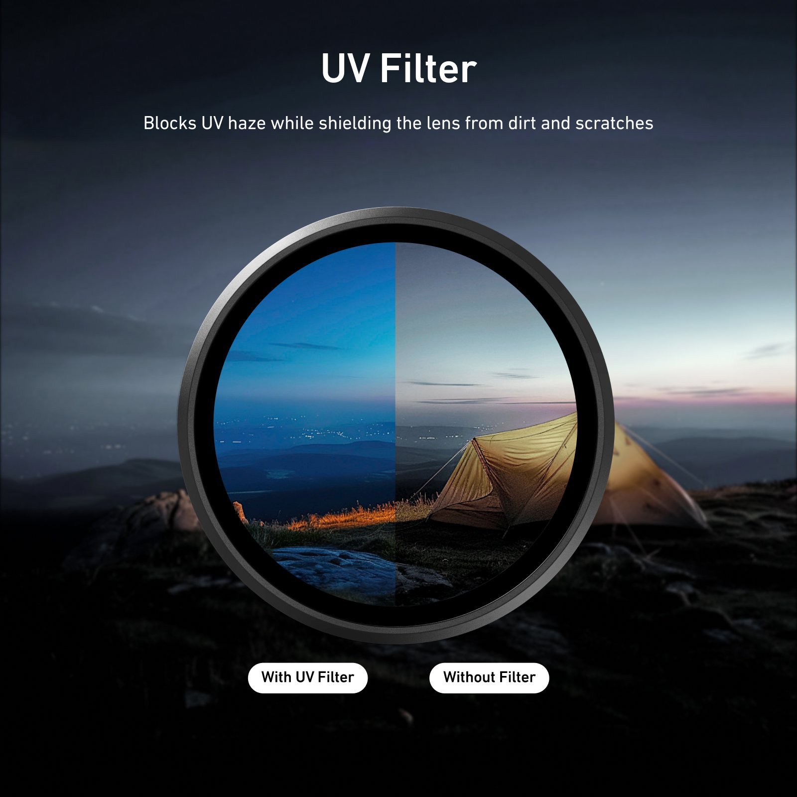 TELESIN Osmo Action 6 UV Filtre