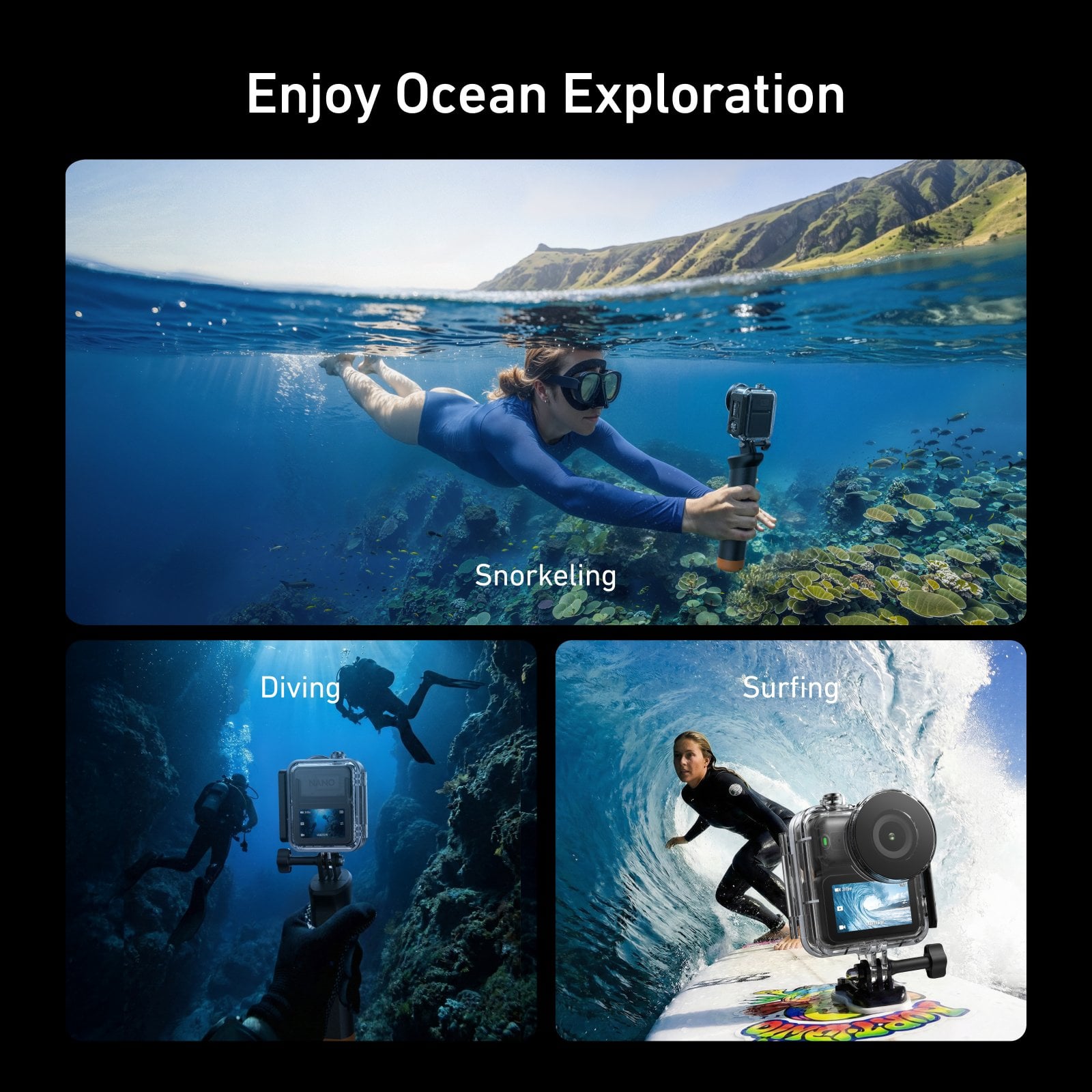 TELESIN Osmo Nano Su Geçirmez Kılıf