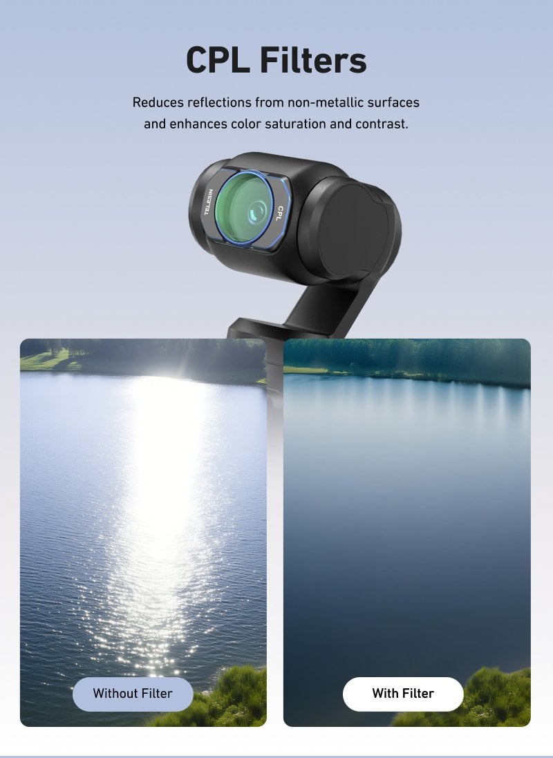 TELESIN Osmo Pocket 3 CPL Filter