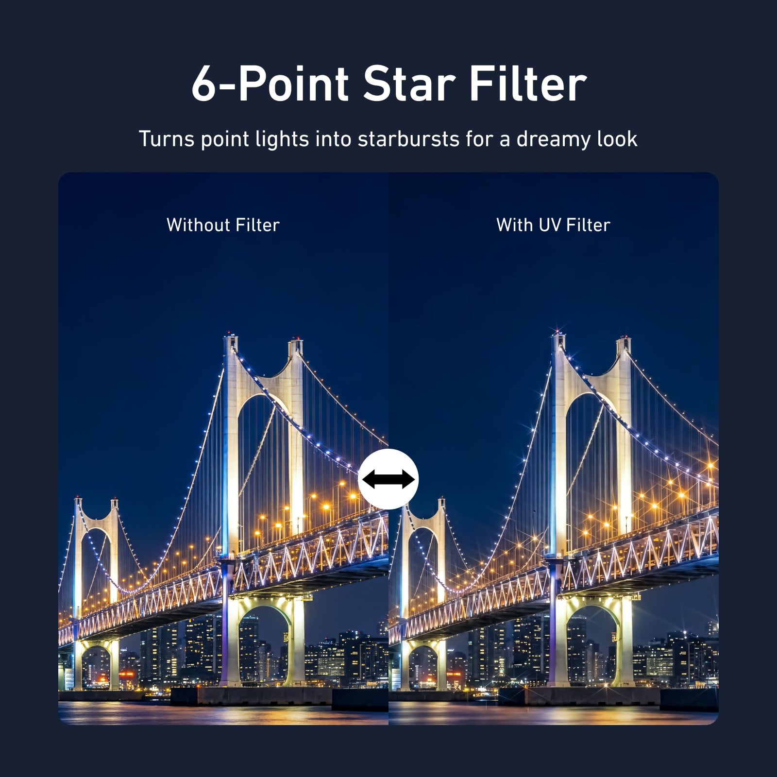 TELESIN Osmo Pocket 3 Six-Point Star Filter