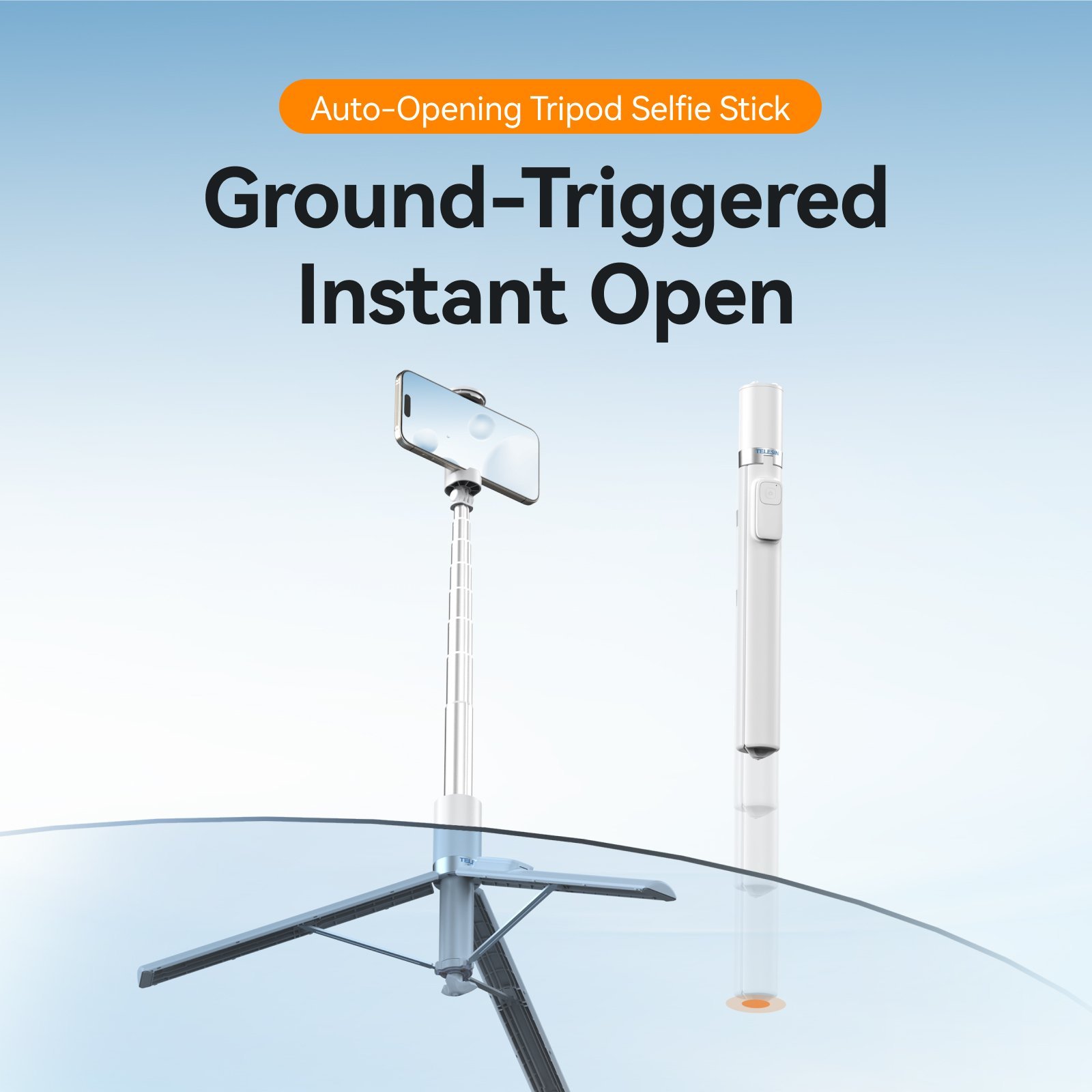 TELESIN Tripod & Selfie Stick (1.8m)