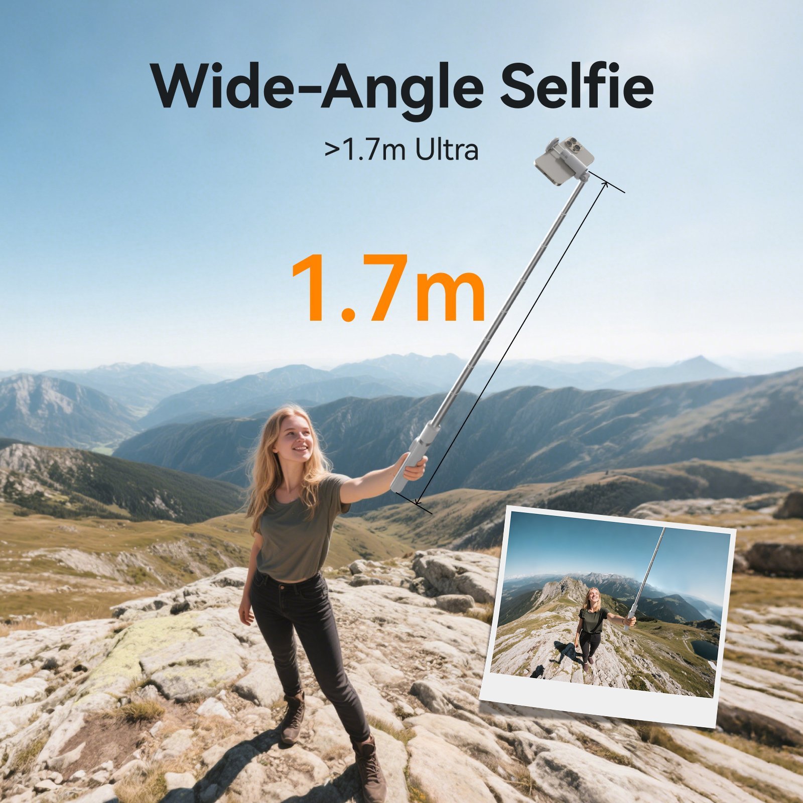 TELESIN Tripod & Selfie Stick (1.8m)