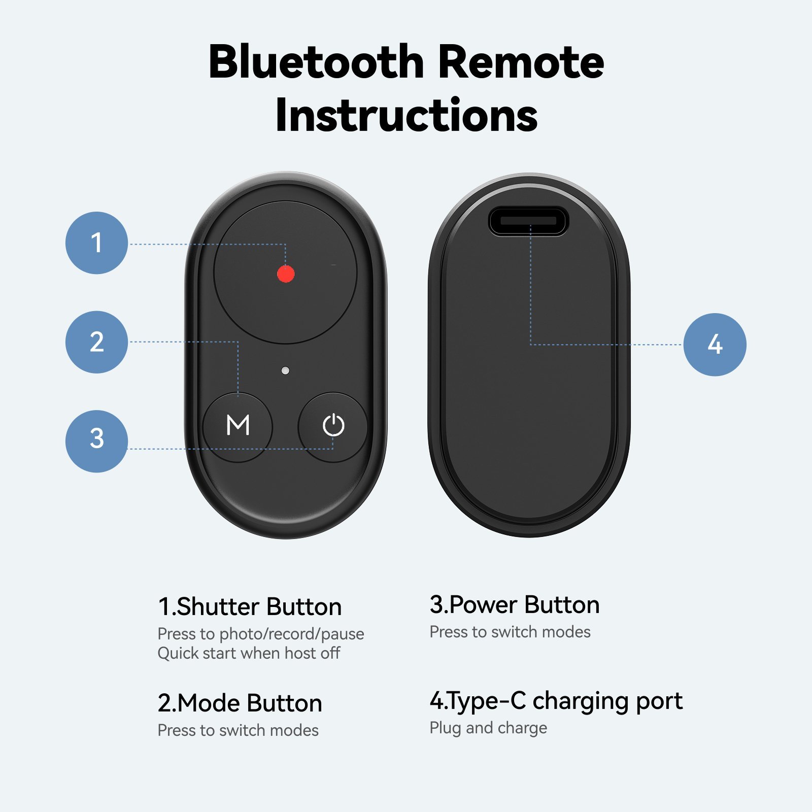 TELESIN Vlog Remote Selfie Stick for DJI GoPro Smartphones