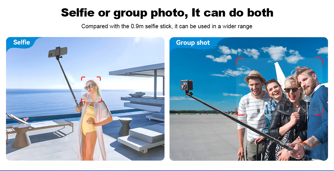1.2m Carbon Fiber Selfie Stick