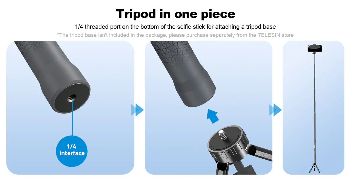 Telesin 1.2m Carbon Fiber Selfie Stick (17)