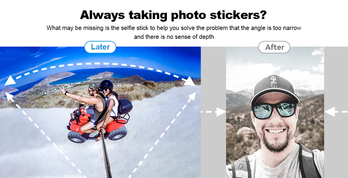 Telesin 1.2m Carbon Fiber Selfie Stick
