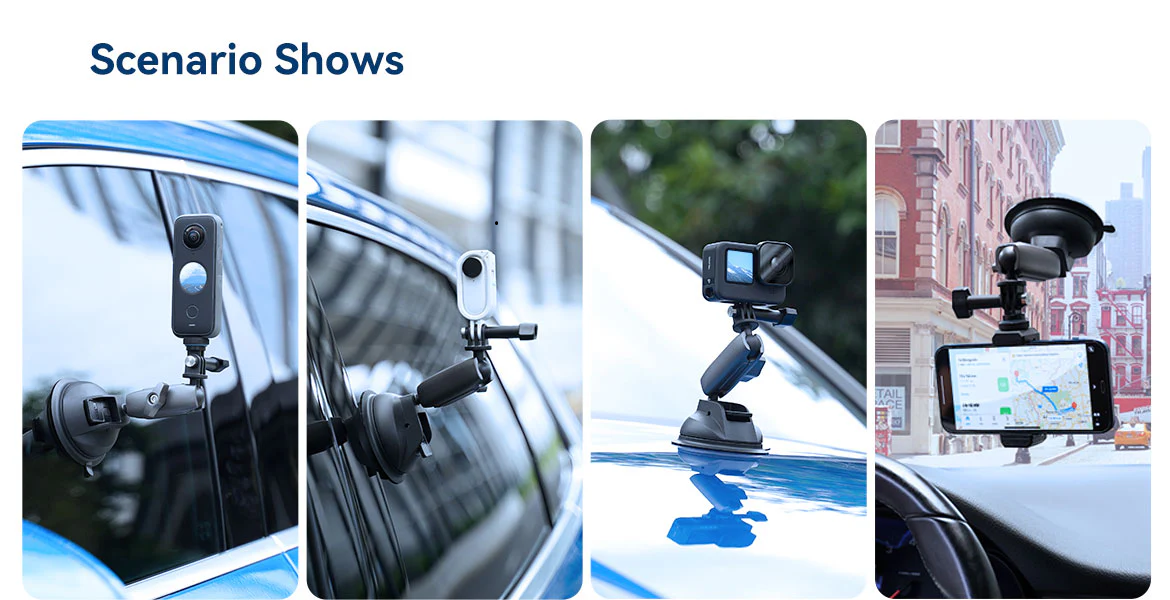 Telesin Aluminum Suction Cup Mount (13)
