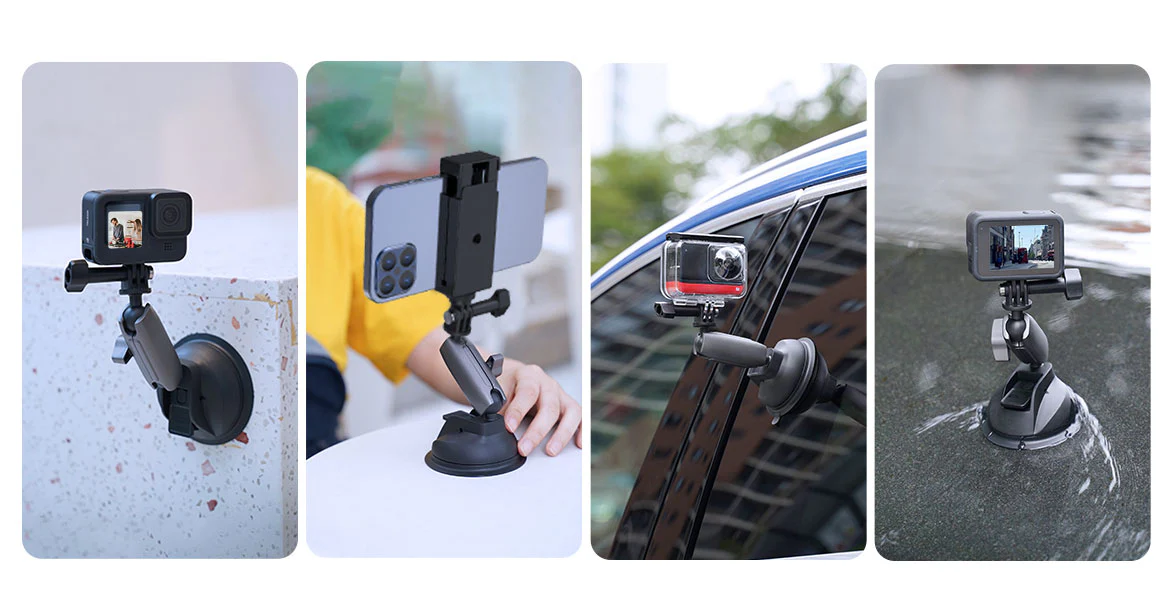Telesin Aluminum Suction Cup Mount (14)