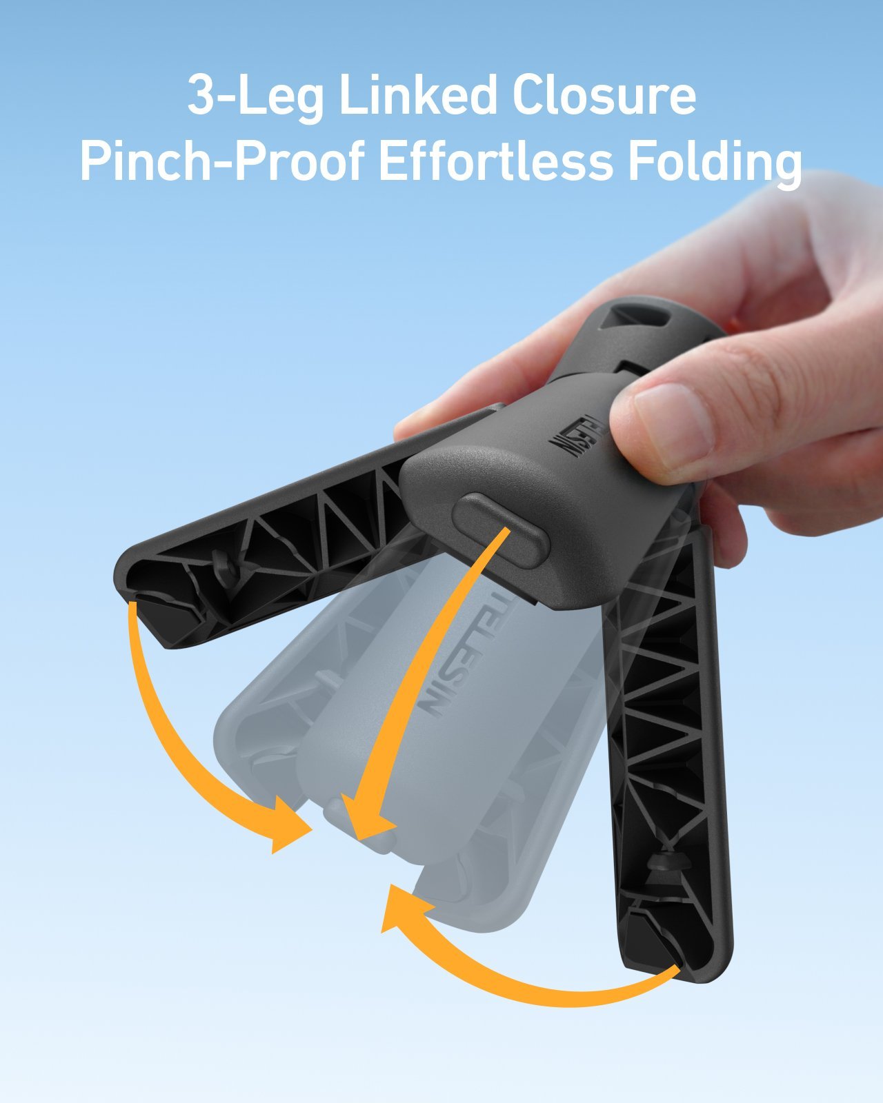 Telesin Auto-Open Mini Tripod & Grip