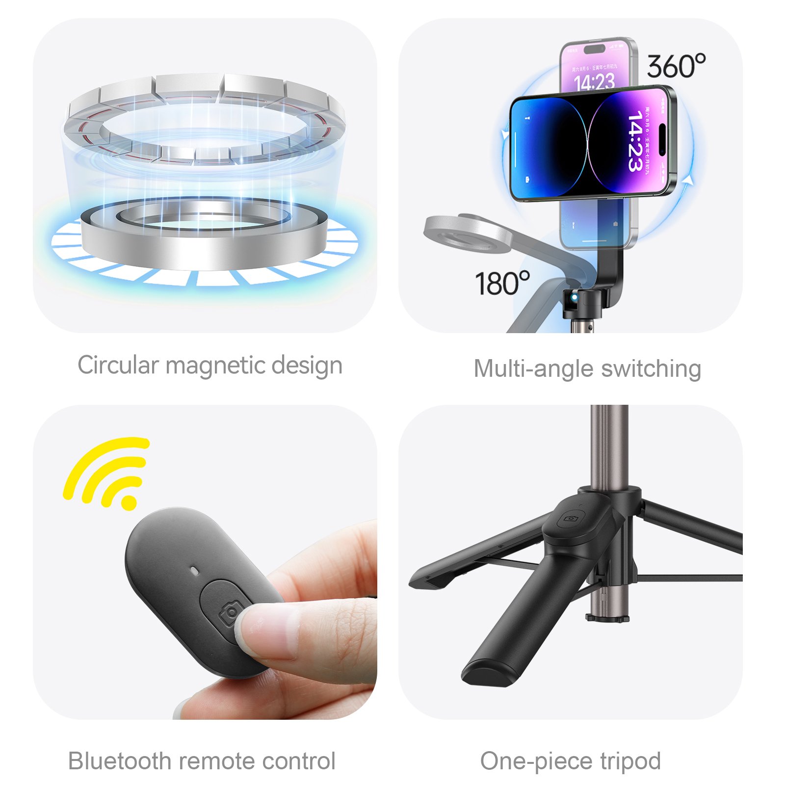 Telesin Mini Magsafe Özellikli Selfie Stick
