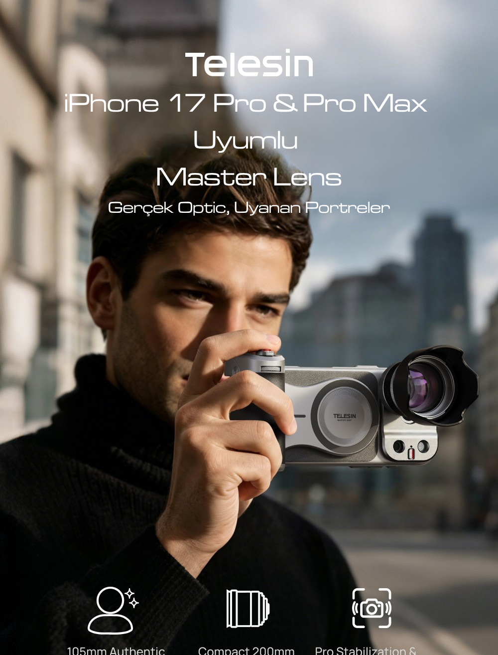 elesin iPhone 17 Pro & Pro Max için Master Lens