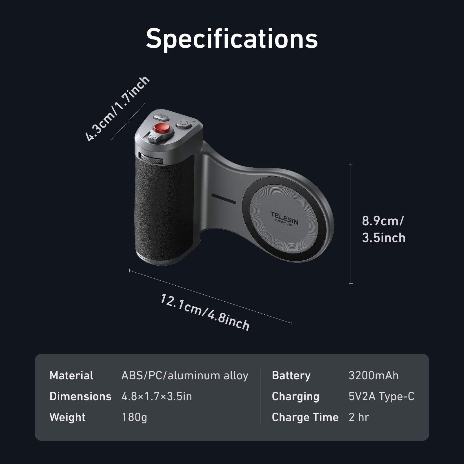iphone 17 pro max için case grip