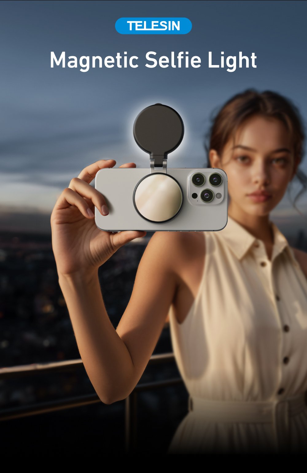 iphone mıknatıslı selfie ışığı
