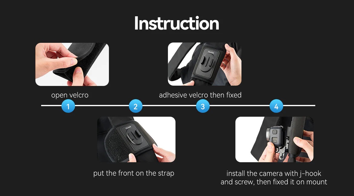 TELESIN Backpack Mount for GoPro - Osmo Action (2)