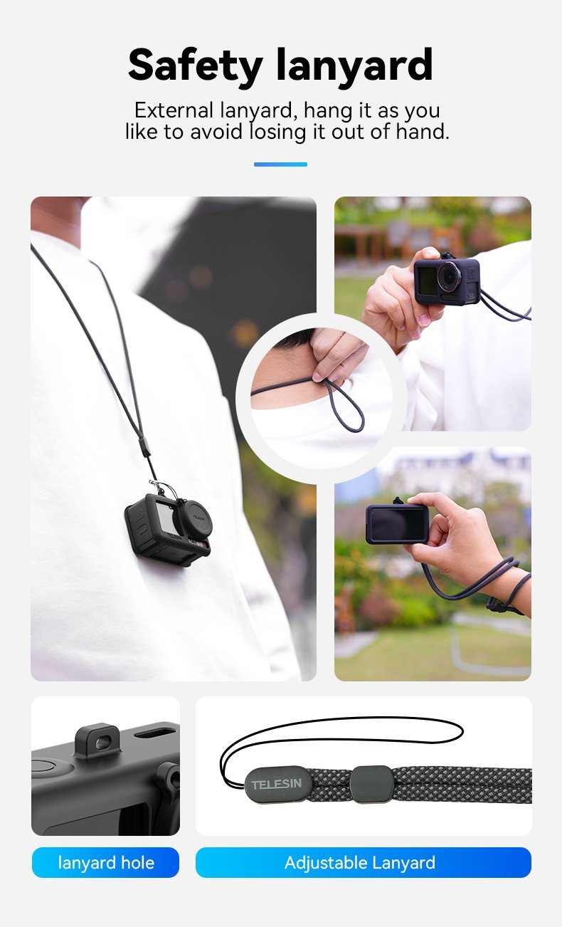 TELESIN DJI Osmo Action 5 Silikon Kılıf