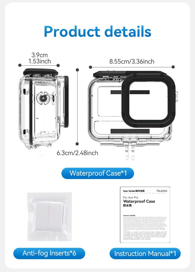 Ace Pro 2 Uyumlu Waterproof Case (3)