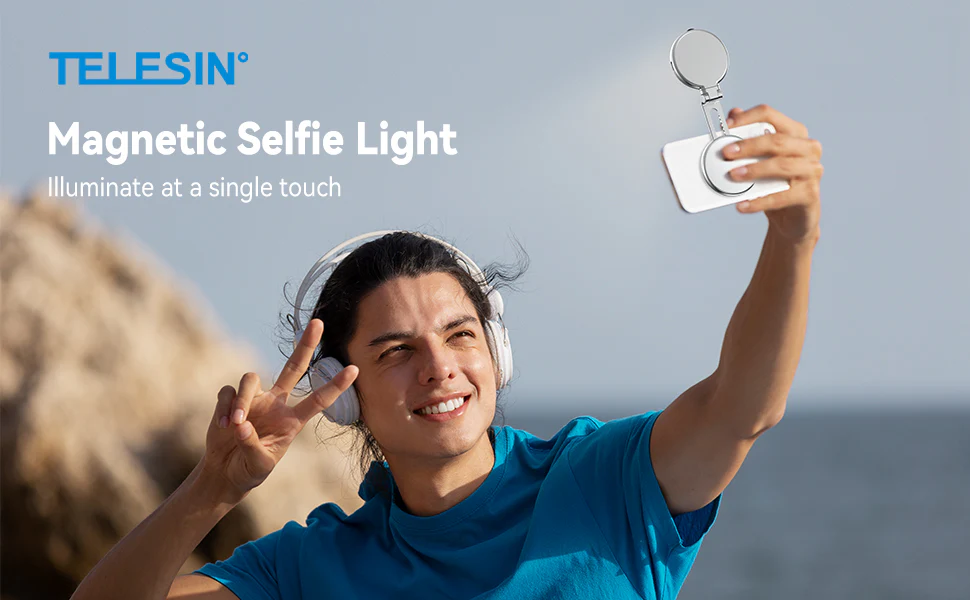 Telesin C03 Magnetic Selfie Ring Light (2)