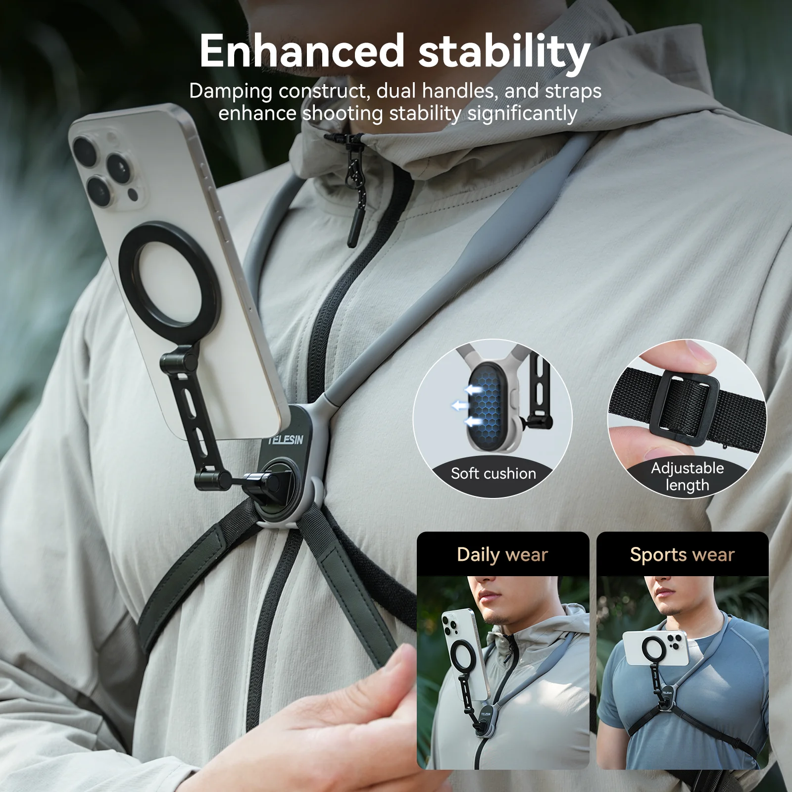 Telesin Magnetic Neck Mount (Magsafe Uyumlu)