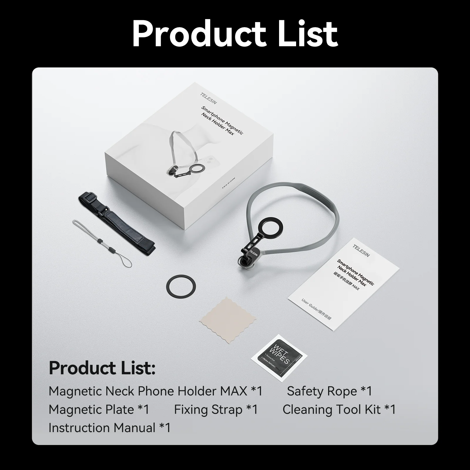 Telesin Magnetic Neck Mount (Magsafe Uyumlu)