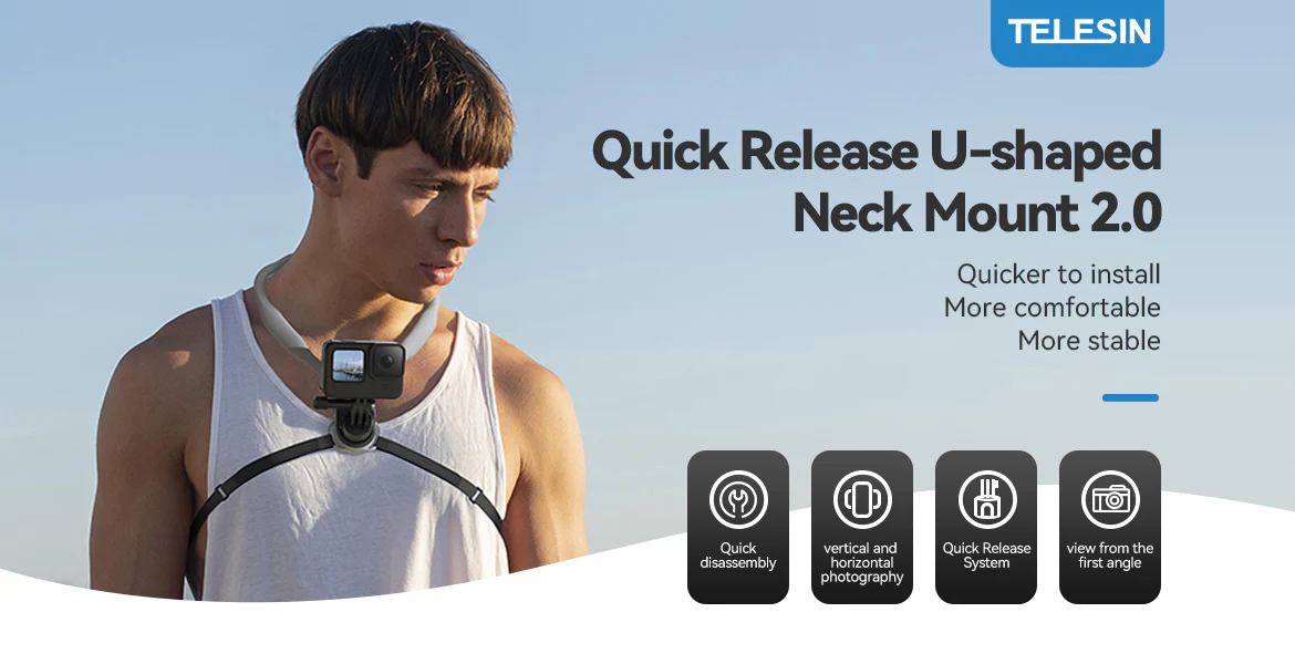 Telesin U Shape Neck Holder 2.0 (2)