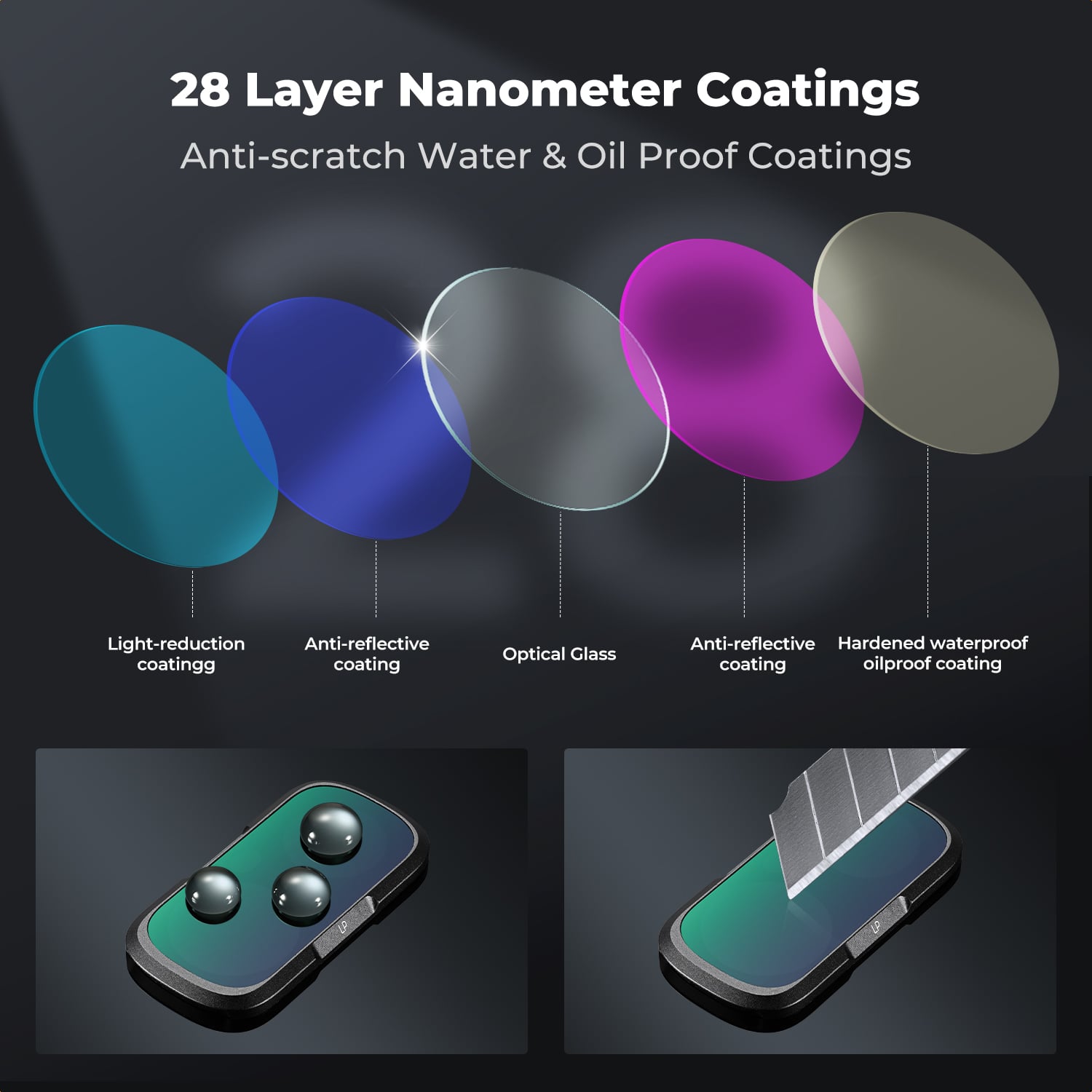 K&F Concept Luna Ultra ışık kirliliği filtresi 28 katman nano kaplama