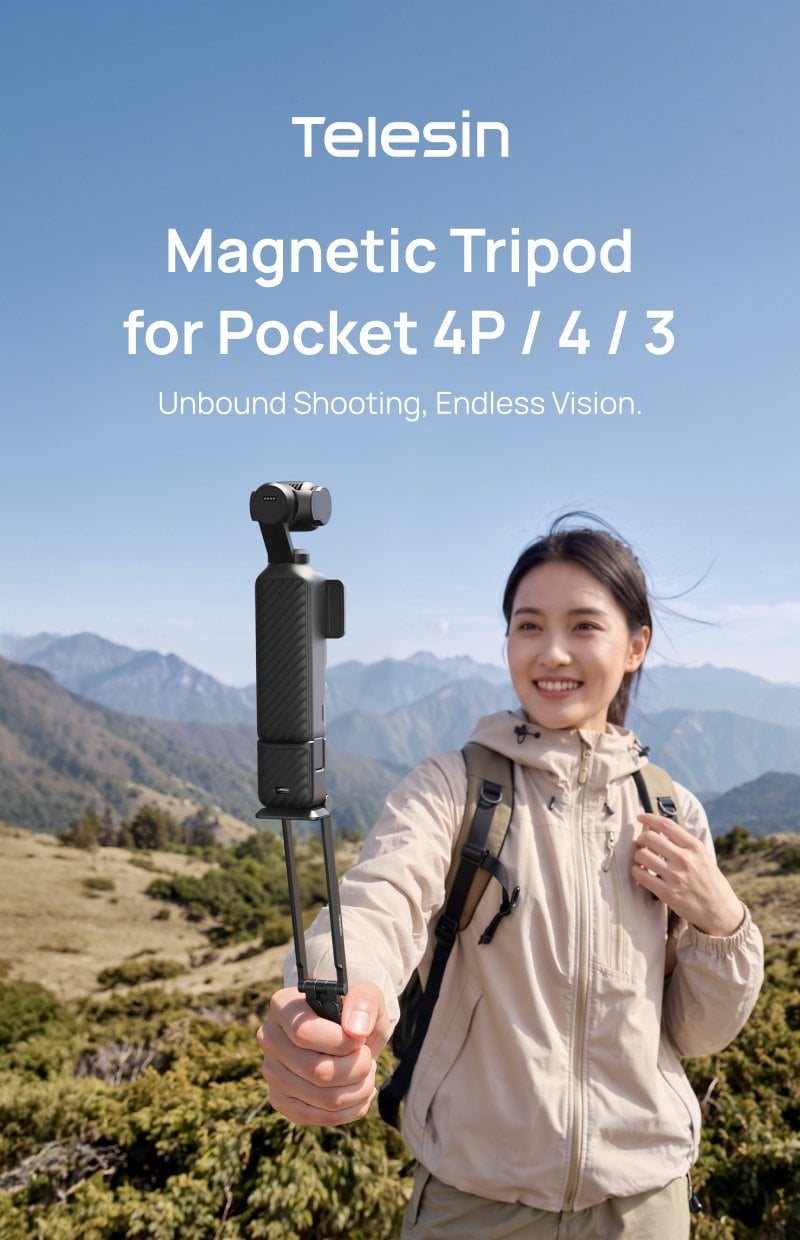 Telesin manyetik tripod Osmo Pocket 4P / 4 / 3