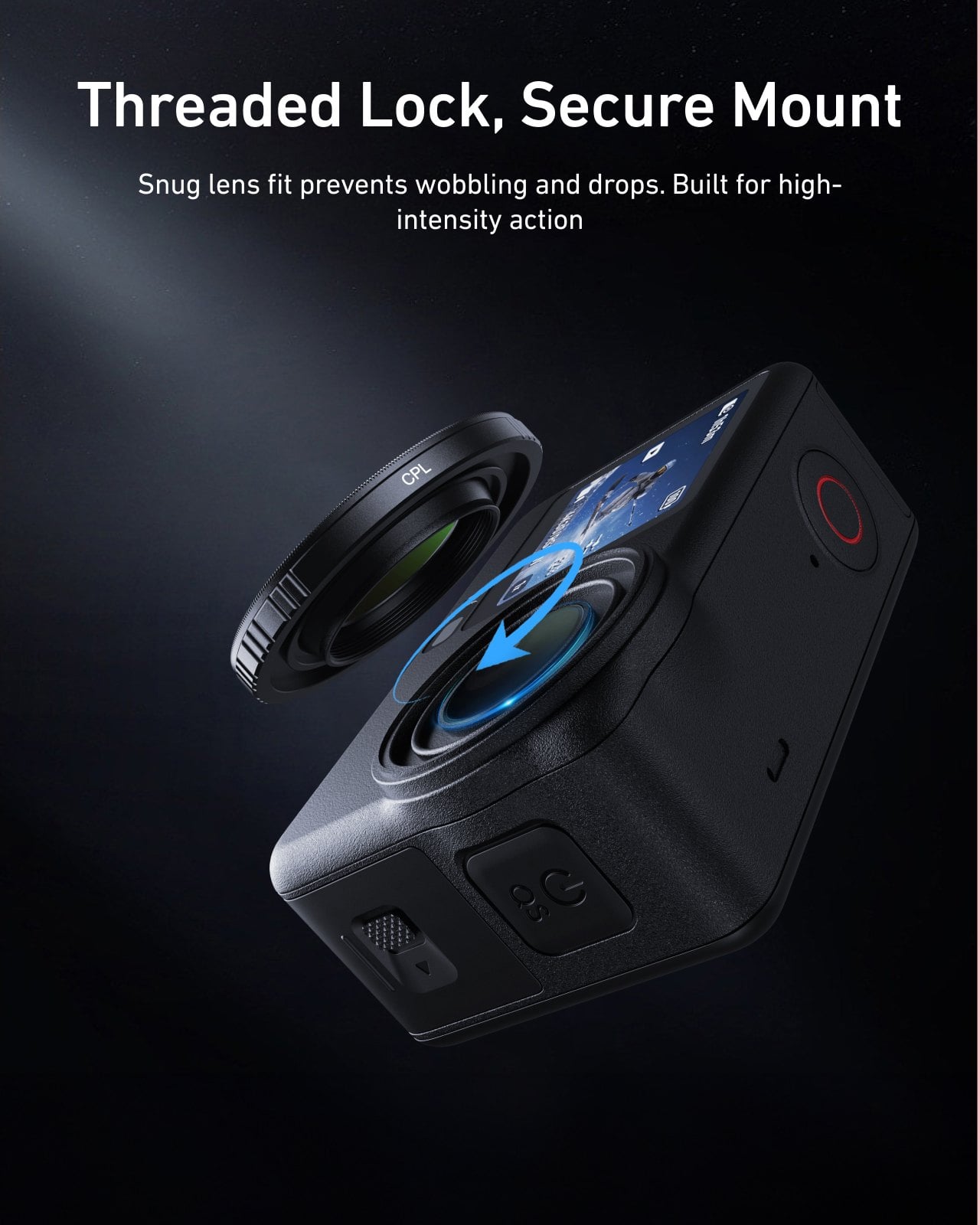 Osmo Action 6 CPL filtre vidalı dişli montaj