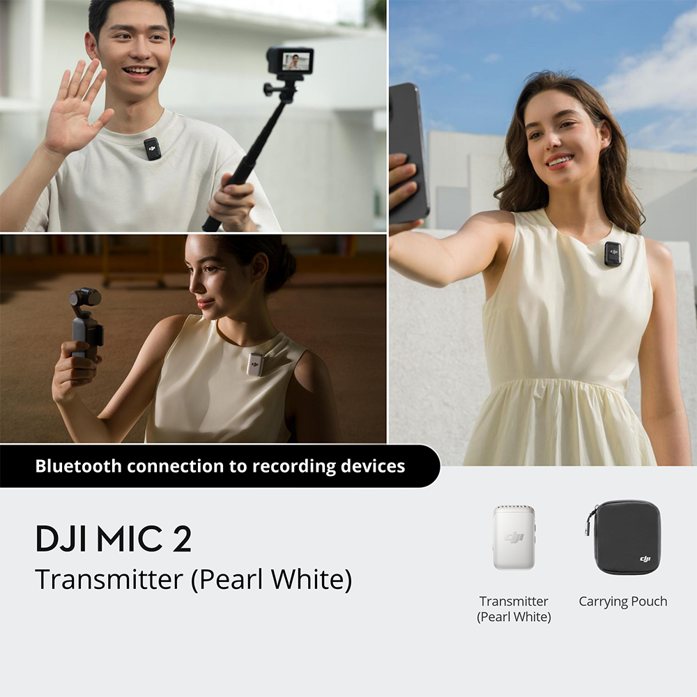 DJI Mic 2 Transmitter (Pearl White) 