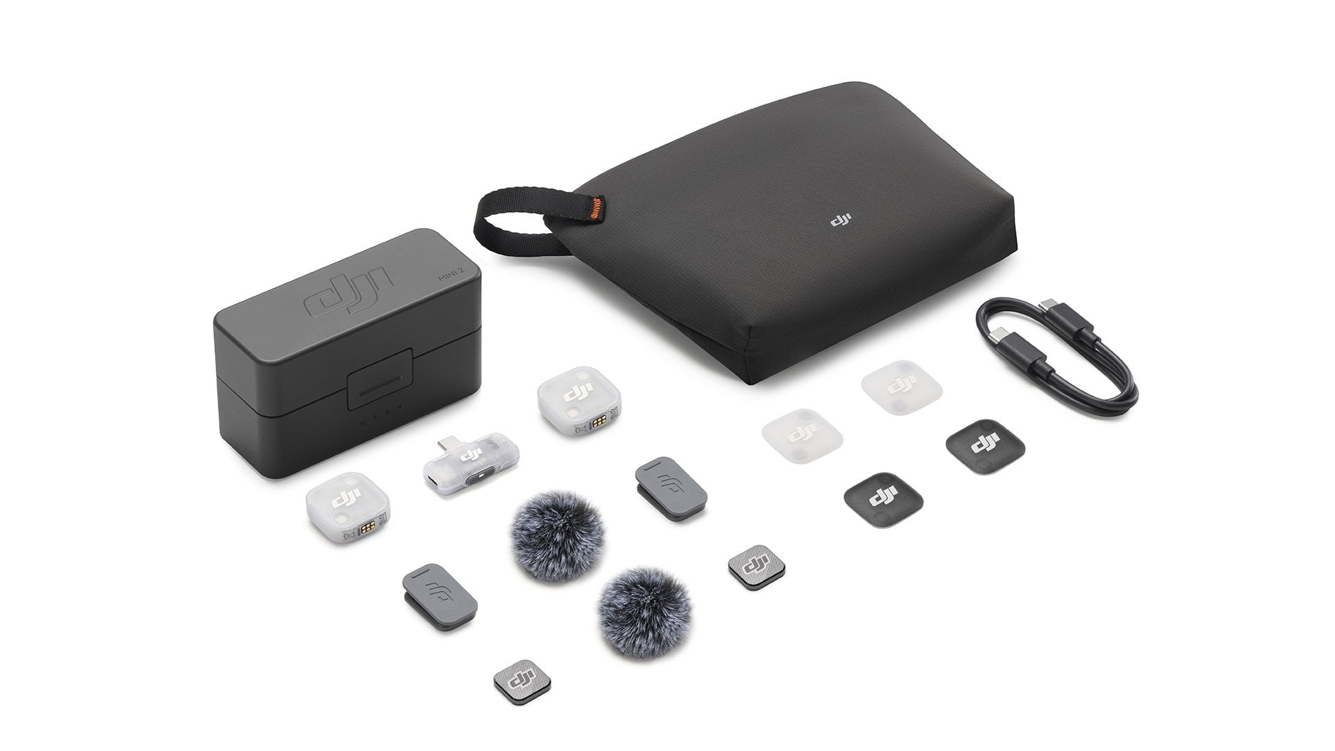 DJI Mic Mini 2 (2 TX + 1 Mobile RX + Charging Case) - Kutu İçeriği