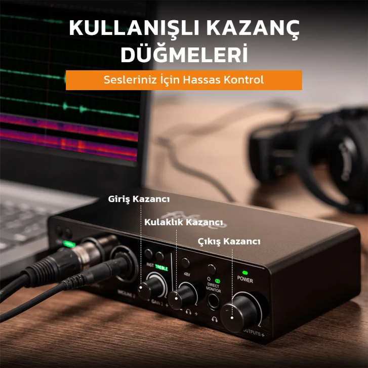 Fifine Ampli 3 USB Stüdyo Ses Kartı
