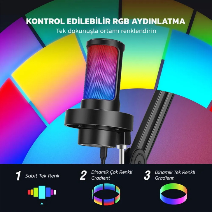 Fifine Ampligame A8T USB Yayıncı Mikrofonu (3)