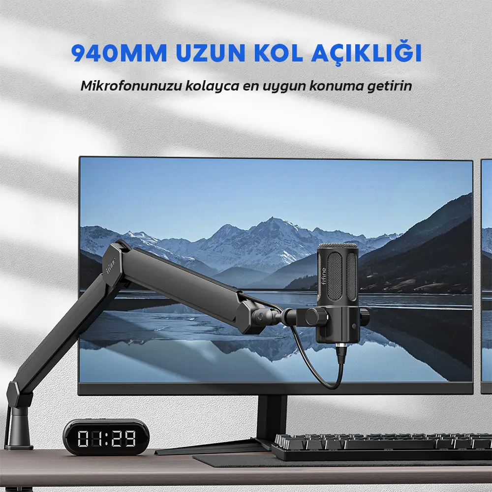Fifine BM66 Profesyonel Mikrofon Standı