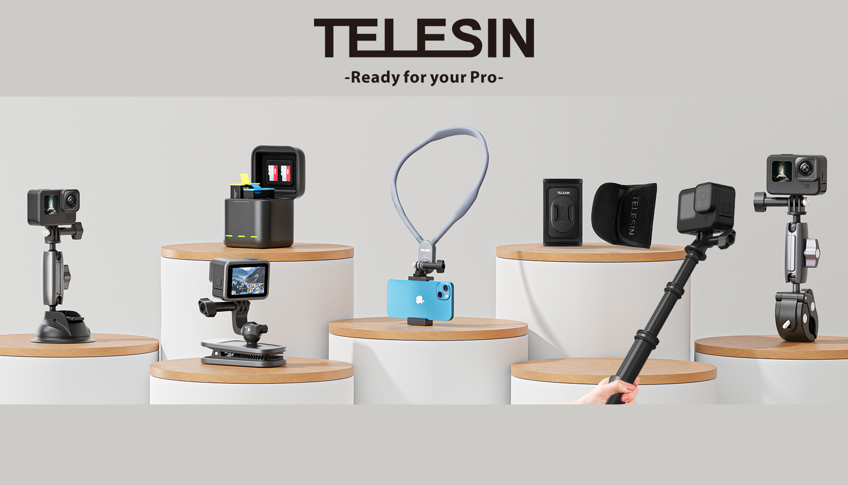 TELESIN Aksiyon Kamera Aksesuarları