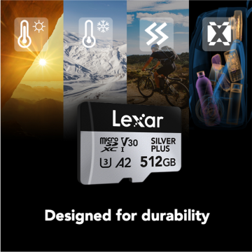 Lexar Micro SDXC 512GB Professional Silver Plus