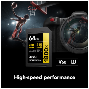 Lexar Professional 64GB 1800x SDXC UHS-II