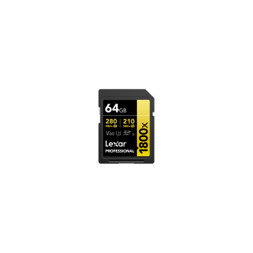 Lexar Professional 64GB 1800x SDXC UHS-II