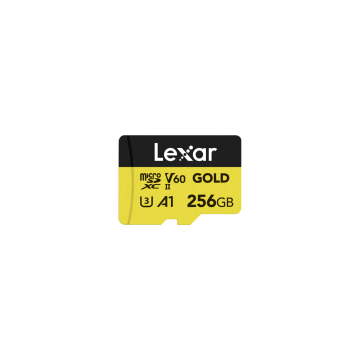 Lexar Micro SDXC 256GB V60 Professional Gold Serisi