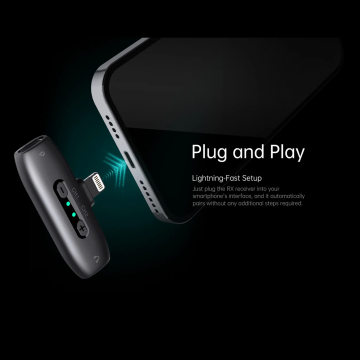 Hohem Mic-01 (2TX+1RX+Charging Case) Lightning