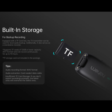 Hohem Mic-01 (2TX+1RX+Charging Case) Lightning