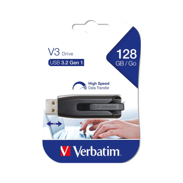 Verbatim V3 128GB USB 3.2 Gen 1 - Flash Bellek