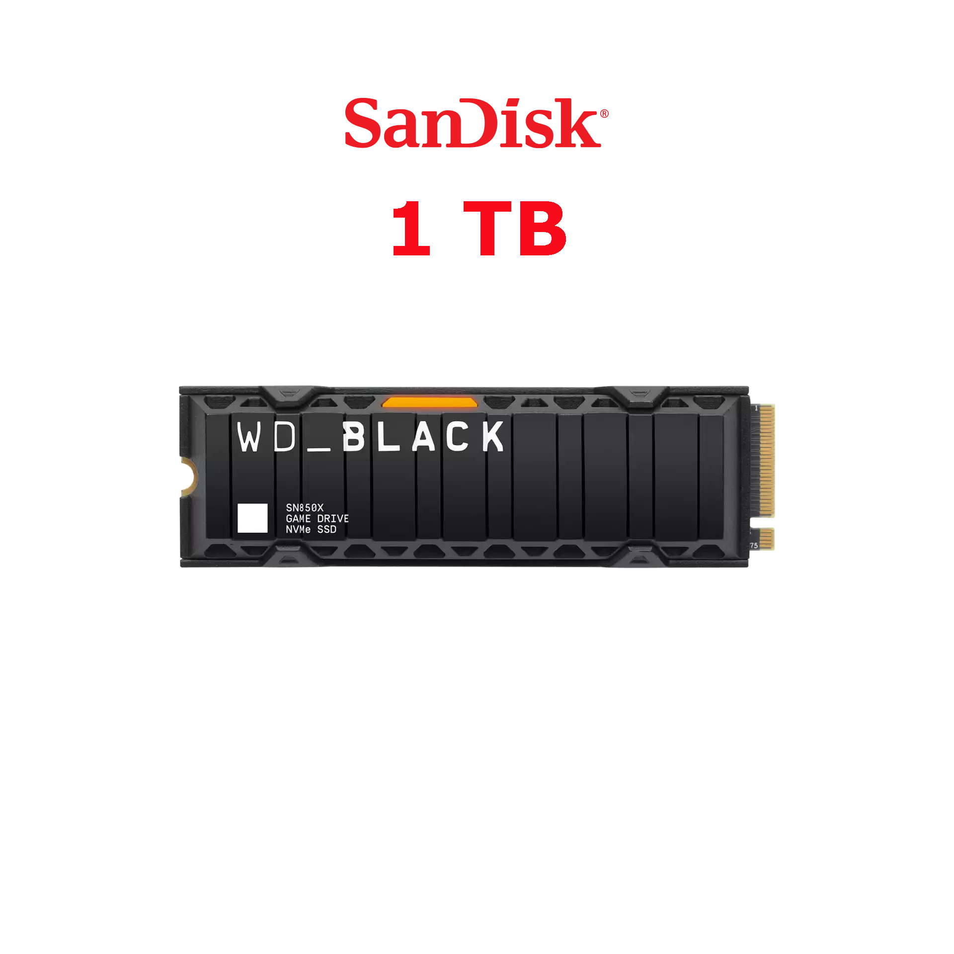 WD BLACK SN850X NVMe SSD (Soğutuculu) 1 TB - WDS100T2XHE-00BCA0