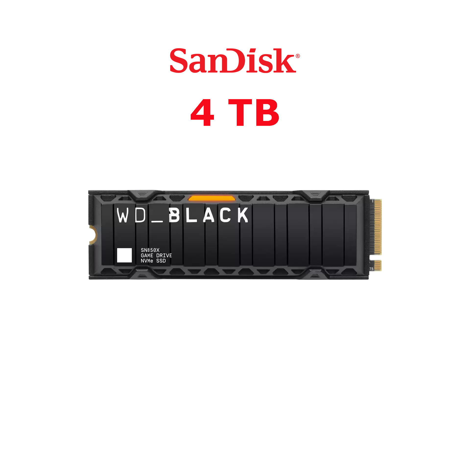 WD BLACK SN850X NVMe SSD (Soğutuculu) 4 TB - WDS400T2XHE-00BCA0