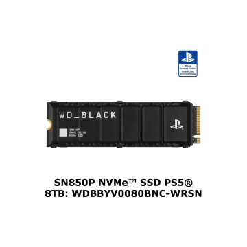 WD BLACK SN850P NVMe SSD (Soğutuculu) 4 TB - WDBBYV0040BNC-WRSN