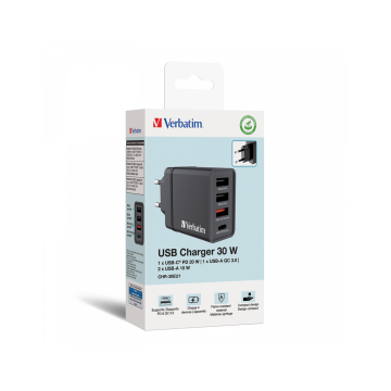 Verbatim USB 30W Şarj Aleti (CHR-30EU1)