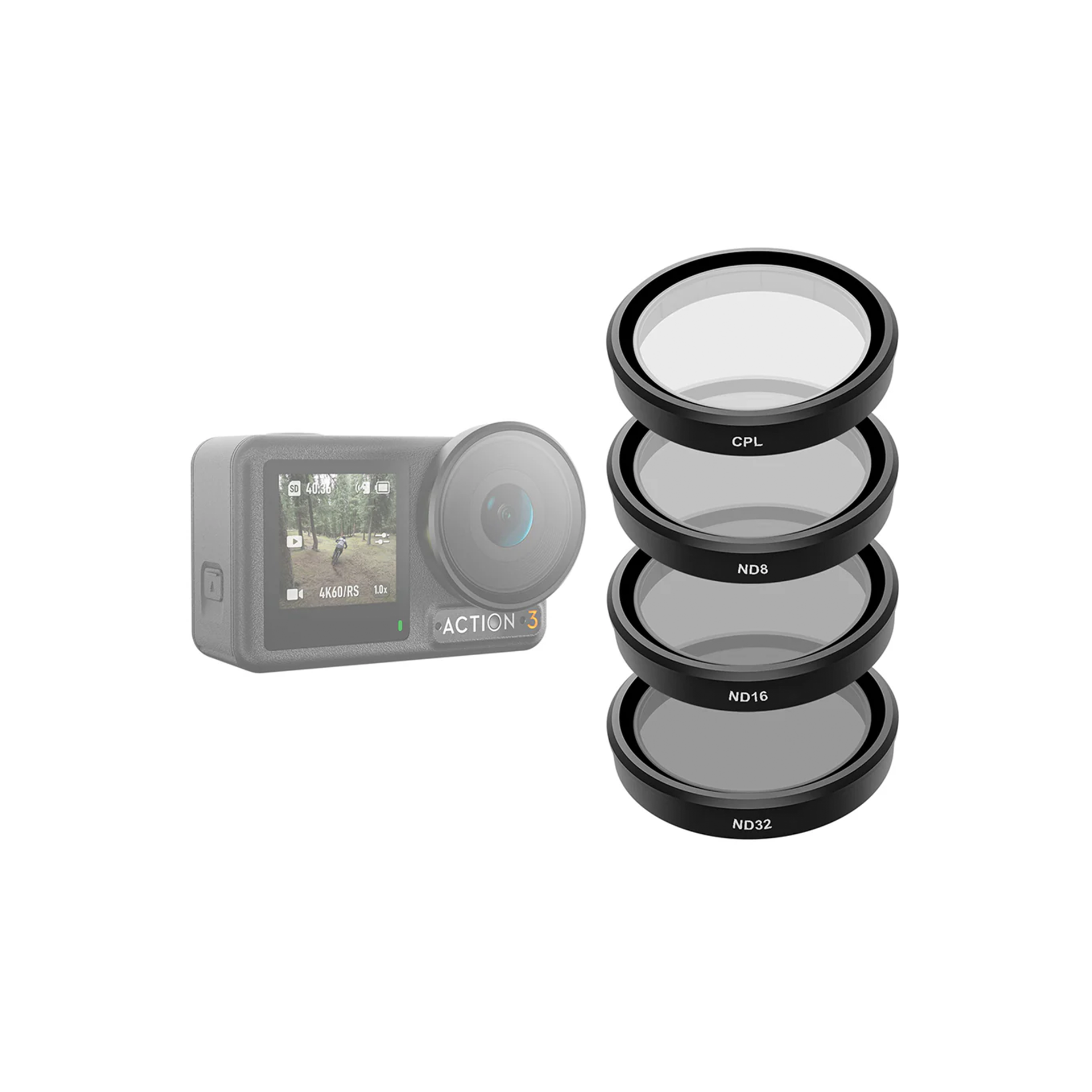Osmo Action 5 Pro CPL+ND8/16/32 Filtre Seti