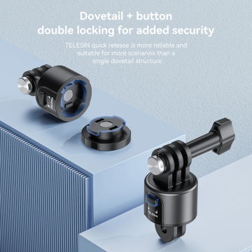 Telesin Magnetic Quick Release Adapter Set