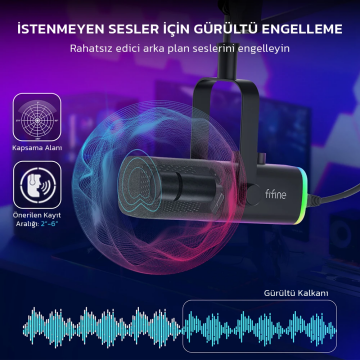 Fifine  Ampligame AM8T USB Mikrofon Seti