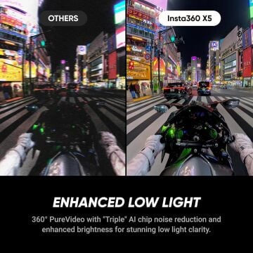 Insta360 X5 + Motosiklet Paketi + 256GB