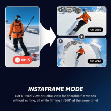 Insta360 X5 + Motosiklet Paketi + 256GB